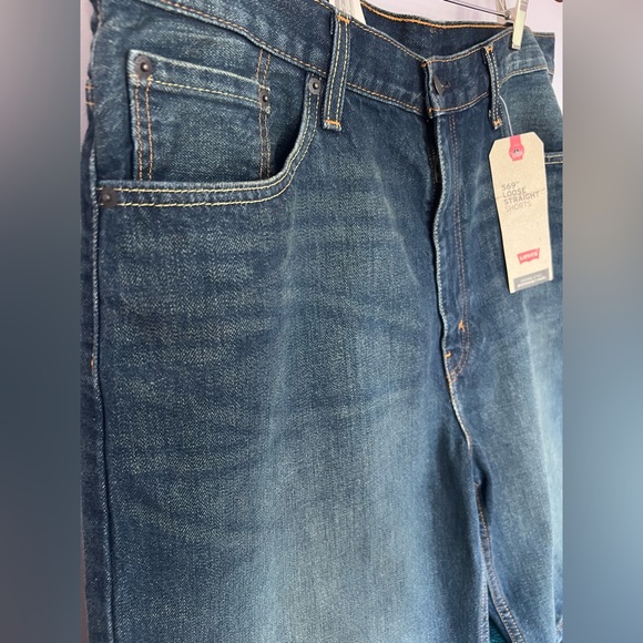 NWT Men's faded Denim Shorts - Picture 3 of 6